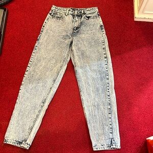 Pretty Little Thing Acid Wash Jeans, size EU 36